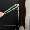 Horquilla en Forma de U con Borla Hanfu Estilo Antiguo 2026 Nuevo Modelo Horquilla para Moño para la Parte Posterior de la Cabeza, Accesorio para el Cabello para Qipao
