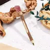 Pluma de Piedra Cruda de Cristal Natural, Bolígrafo, Pluma Mágica de Madera Maciza, Báculo Mágico de Cristal Retro Creativo, Pluma Mágica Europea y Americana
