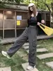 Pantalones cargo estilo paracaídas para mujer, nueva colección de otoño, de cintura alta, holgados, de pierna recta, casuales, ajustados, pantalones de pierna ancha