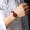 Grano de Café Sabor Natural Alegría Cuarteto King Kong Cuentas Espaciadoras Pulsera Boutique para Hombre y Mujer Novia Estudiante Wen Ceremonia de Juego