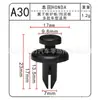 Piezas de Automóvil Adecuadas para Honda Clip de Fijación para Revestimiento de Guardabarros 7mm Tornillo de Expansión de Plástico Transfronterizo