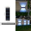 Lâmpada de parede solar lâmpada de jardim ao ar livre lâmpada de paisagem à prova d'água villa lâmpada de arruela de parede de jardim lâmpada de atmosfera de superfície de parede ao ar livre