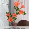 Flores Artificiales de Boda Color Naranja, Flores de Seda para Arreglos de Boda, Decoraciones para Banquetes de Compromiso, Arreglos Florales para Pasillos de Salones de Boda, Decoraciones de Fondo