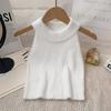 Deseo Puro Chaleco Halter de Punto con Suspbottomer para Mujer 2025 Primavera Temprana Nuevo Sexy Ajustado Corto Top Interior Camisa de Fondo