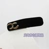 Accesorios para el cabello con flequillo lateral negro, sencillos, elegantes y de alta calidad de Corea del Sur.