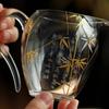 Juego de Accesorios para Taza de Té de Vidrio de Bambú Dorado y Plateado para Uso Doméstico, Divisor de Té, Separador de Mar de Té, Taza de Té Sencilla, Pieza Única