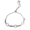 Moda japonesa y coreana minimalista circón hueco calabaza pulsera de cordón exquisita luz de lujo diseño versátil joyería al por mayor