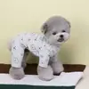 Ropa de Mascotas para Primavera y Otoño para Perros Pequeños, Ropa para Gatos, Teddy, Bichón, Pomerania Pijamas, Ropa de Casa de Cuatro Patas de Dibujos Animados