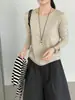 Luego, Camiseta básica de cuello redondo suelta suave y acogedora estilo coreano Long-termism para mujer, camiseta versátil casual de manga larga Y1562