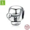 Diseño original Guantes de boxeo deportivos cuentas de plata de ley s925 moda transfronteriza Europea y Americana Joyería DIY Accesorios de plata SCC1325