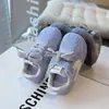 Zapatos Deportivos Infantiles Estilo Coreano, Zapatos Casuales de Malla con Suela Suave para Niños, Primavera y Verano Retro, con Velcro, Transpirables para Niños Pequeños Niñas