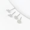 Piezas Chapadas en Oro Real de 18K Fondo Plano Aguja para Oreja Aguja de Plata 925 Perla Pinto Accesorios Aretes DIY Material A57