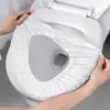 Cubierta Desechable para Asiento de Inodoro de Tela No Tejida para Viajes, Viajes de Negocios, Cubiertas de Inodoro de Hotel, Cubiertas de Asiento de Inodoro para el Hogar, Portátil y Engrosada