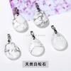 Colgante de gota de agua con piedra de ojo de tigre amarillo natural de Jingdian, joyería de cristal en bruto, collar transfronterizo europeo y americano, accesorios de joyería al por mayor