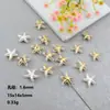 Efeito Pérola Artificial Dourado Imitation Shell Acessórios Estrela do Mar Peixe Oceânico Cavalo-Marinho Pingente com Furo Acessórios para Joias DIY