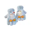 Luvas de Pelúcia de Pinguim Fofo para Mulheres, Novo Modelo Inverno 2025, Quentes, Forradas com Lã, Espessadas, à Prova de Vento, Resistentes ao Frio, com Alça de Pescoço
