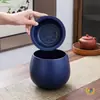 Jarra para Separação de Água e Chá com Tampa de Filtro de Cerâmica, Recipiente para Resíduos de Chá, Balde de Água para Chá, Bacia de Água para Mesa de Chá, Balde de Água Residual, Recipiente Grande para Lavagem de Chá