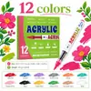 Marcador de acrílico líquido directo con punta suave, adecuado para el diario de arte y los garabatos de los estudiantes, se puede superponer con colores y es un bolígrafo de dibujo especial para niños