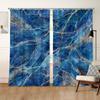 Cortinas de Balcón Negras Abstractas Moradas de Mármol Artificial con Estampado Dorado, Envío Directo Disponible, Envíenos Su Propio Diseño