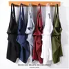 Chaleco de Hombros Anchos para Hombre, Delgado Deportivo de Verano Talla Grande Sudadera de Fitness, Ajustado Ceñido de Color Sólido Camiseta Interior, Moderno