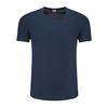 Camiseta de Malha Lisa 180g de Secagem Rápida com Gola Redonda e Manga Curta Uniforme de Grupo Camisa Cultural Roupa de Trabalho Corporativa com Estampa