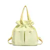 Nova Mochila Bolsa Nuvem Cordão Multifuncional Bolsa Tote de Ombro Leve Grande Capacidade Bolsa de Lona para Viagem para Mulheres