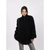 Chaqueta de punto tipo cárdigan de visón Young Stage para mujer 2023 Nuevo Otoño e Invierno Punto de alta gama suave y ceroso