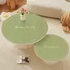 Mantel Floral Impermeable y a Prueba de Aceite, Vidrio Suave de PVC Lavable Redondo para Mesa, Mesa de Comedor Lujosa y de Gama Alta