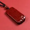 Cristal Bruto de Cinábrio Areia Cristalina Pingente Simples Estilo m Pingente de Colar de Areia Cristalina Banhado a Ouro Unissex Atacado Dropshipping