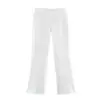 Ropa de mujer transfronteriza 2026 nuevo estilo europeo y americano moda informal simple pantalones casuales acampanados con costura lateral 1165030