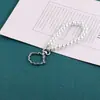 Bolso de Perlas Artificiales Cadena de Perlas Cadena Corta Llavero Cadena Colgante Funda de Teléfono Móvil Llavero Colgante Decorativo Pequeños Accesorios de Joyería