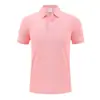 Camisas Populares de Moda para Hombres y Mujeres, Camisas Polo de Manga Corta de Verano, Camisas Promocionales de Color Liso, Ropa de Trabajo, Personalizables con Bordado, Transfronterizo