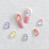 Joias para Unhas do Pé em Gradiente Novas e Quentes Coloridas Pegada do Pé DIY Capa de Celular Acessórios para Pente de Cabelo tiktok