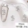 Accesorios para Uñas de la Fortuna Estilo Nuevo, Aleación Super Brillante de Lujo Ligero con Símbolo de Dólar y Diamantes, Decoraciones para Uñas Portátiles al por Mayor
