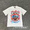 Transfronterizo Nuevo Cort Camiseta de Manga Corta Alcatraz Logo de Letras Estampado Cuello Redondo Casual Americano Holgada Media Manga
