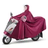 Poncho de lluvia para patinete eléctrico, impermeable para bicicletas eléctricas, unisex para adultos, extragrande y grueso, para una o dos personas, diseño de una sola pieza