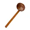 Directo de fábrica colador octagonal de nanmu de bambú cuchara de madera con caparazón de tortuga cuchara para sopa de ramen Weiqian mango largo cuchara para hot pot venta al por mayor