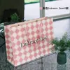 Bolsa Rosa para Tienda de Ropa de Niña, Bolsa Tote Rosa, Bolsa de Papel con Logo, Bolsa de Compras de Ropa de Alta Gama, Bolsa de Papel Ins con Logo