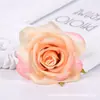 Flor de Rosa Artificial de 7 cm Cabezal de Flor Material para Manualidades Flor Falsa Flor Artificial Flor de Boda Flor Realista Decoración de Pared de Flores para Interiores y Exteriores