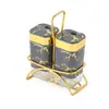 Estante Rotatorio de Especias Transfronterizo Set de Botellas de Especias Selladas a Prueba de Humedad Cocina Portátil Botella de Vidrio para Especias Frasco Atomizador Venta al por Mayor