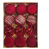 Suministros para Decoración de Árbol de Navidad Amazon 6 cm Paquete de 12 Bolas de Felpa de Terciopelo Bolas Colgantes de Navidad