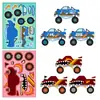 6 Folhas/Pacote de Adesivos de Grafite de Rosto Mutável de Transporte Adesivos de Quebra-Cabeça Infantis Cartoon Transfronteiriços da Amazon