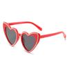 Gafas de sol con incrustaciones de diamantes Moda europea y americana Gafas de diamantes con forma de corazón Estilo callejero Gafas de sol con forma de corazón lindas para mujer
