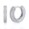Moda Europeia e Americana Punk Estilo Metal Brincos Retrô para Mulheres Brincos Agulha de Prata S925 Zircônia Micro-Incrustada Brincos Retrô de Luxo Acessível