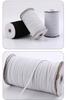 Elástico con botón blanco y negro hebilla de botón lazo encaje sombrero desmontable textil para el hogar ropa interior banda elástica elástico con botón