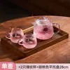 Tetera con Patrón de Martillo de Jianxi para Una Persona Juego de Té Especial Infusor de Té de Vidrio Resistente al Calor Tetera de Té de Flores para Mujeres Alto Valor Estético