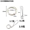 Cordón para Teléfono Móvil con Hebilla de Mina de Plástico de 2 cm, Hebilla para Perro, Gancho para Llaves, Herrajes para Equipaje, Aleación de Zinc Negro Electroforesis, Hebilla de Boca de Pez