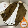 Camisa casual de pana con forro de felpa para mujer para invierno, engrosada y cálida, con cuello de solapa, corte holgado, versátil como capa interior o exterior