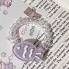 Ins Jelly Sakura Fresco Anillo para el Cabello de Hilo Telefónico Cuerda Dulce Suave Germinante Cuerda para el Cabello Sin Marca de Niña Accesorios para el Cabello de Primavera para Mujeres