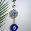 Una variedad de Atrapasueños Vintage de Aleación de Zinc con Colgantes Huecos del Ojo Turco Azul